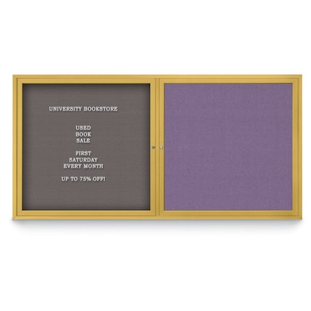 United Visual Products Corkboard, Cobalt Accent/Black, 72"x36" UV407PLUS-BLACK-COBACC